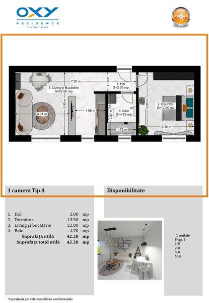 Pallady- Oxy Residence 3 Studio Tip A mega discount